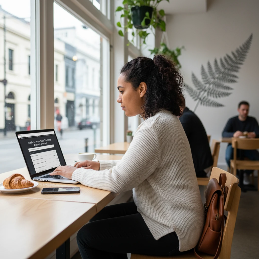 Entrepreneur using a standard domain registrar