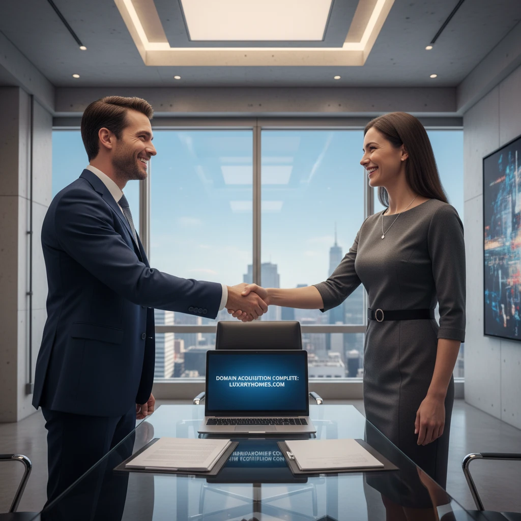 Premium domain broker securing a digital asset