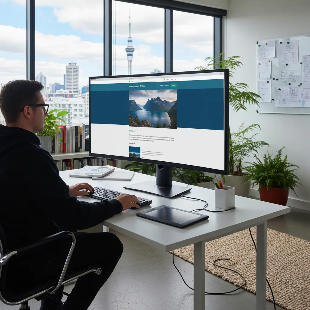 Designing a business website after domain registration